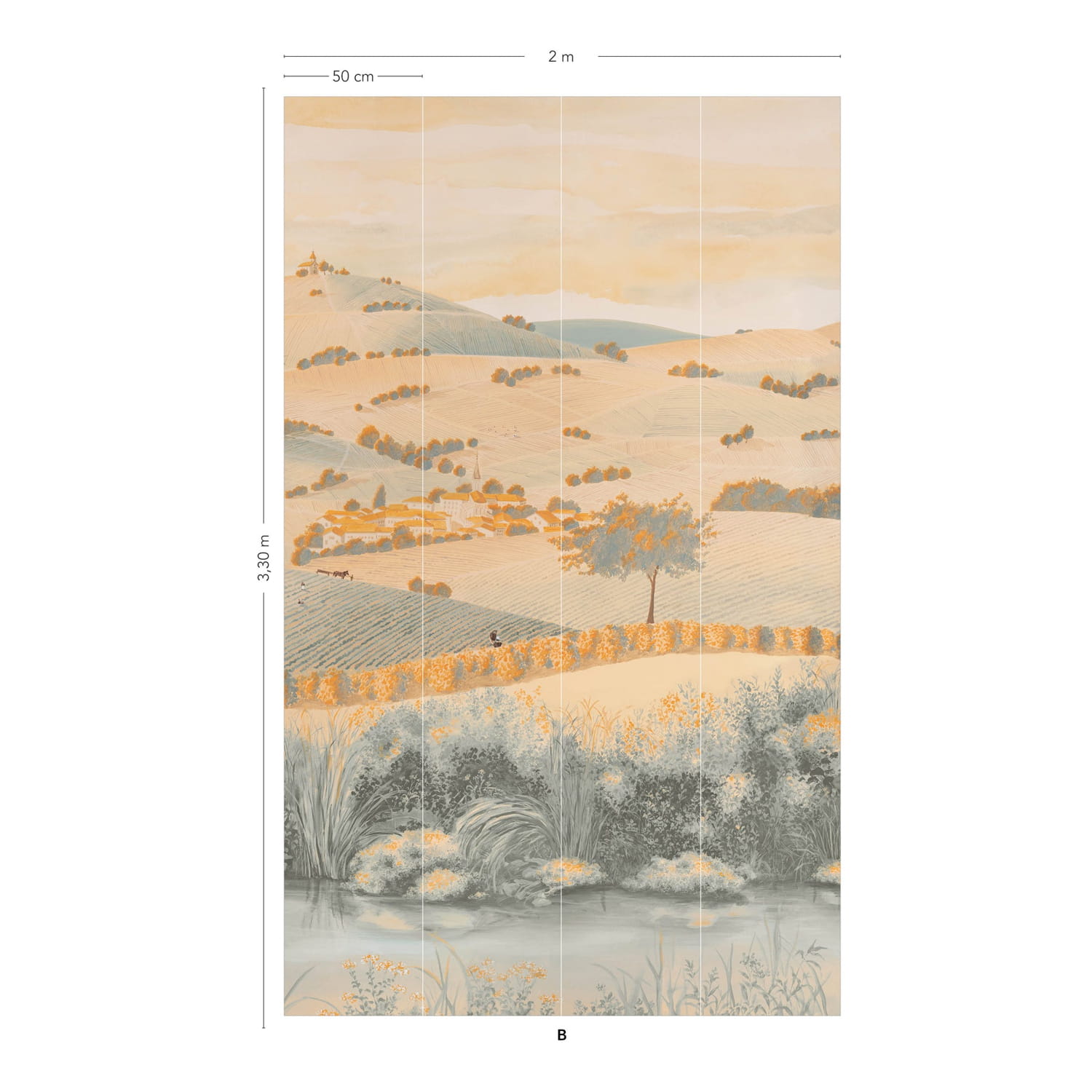 Wallpaper Vendanges - Original Panel B