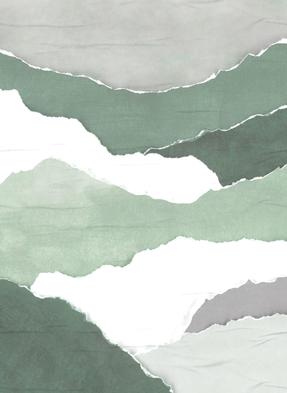 Wandbild Calobra - green