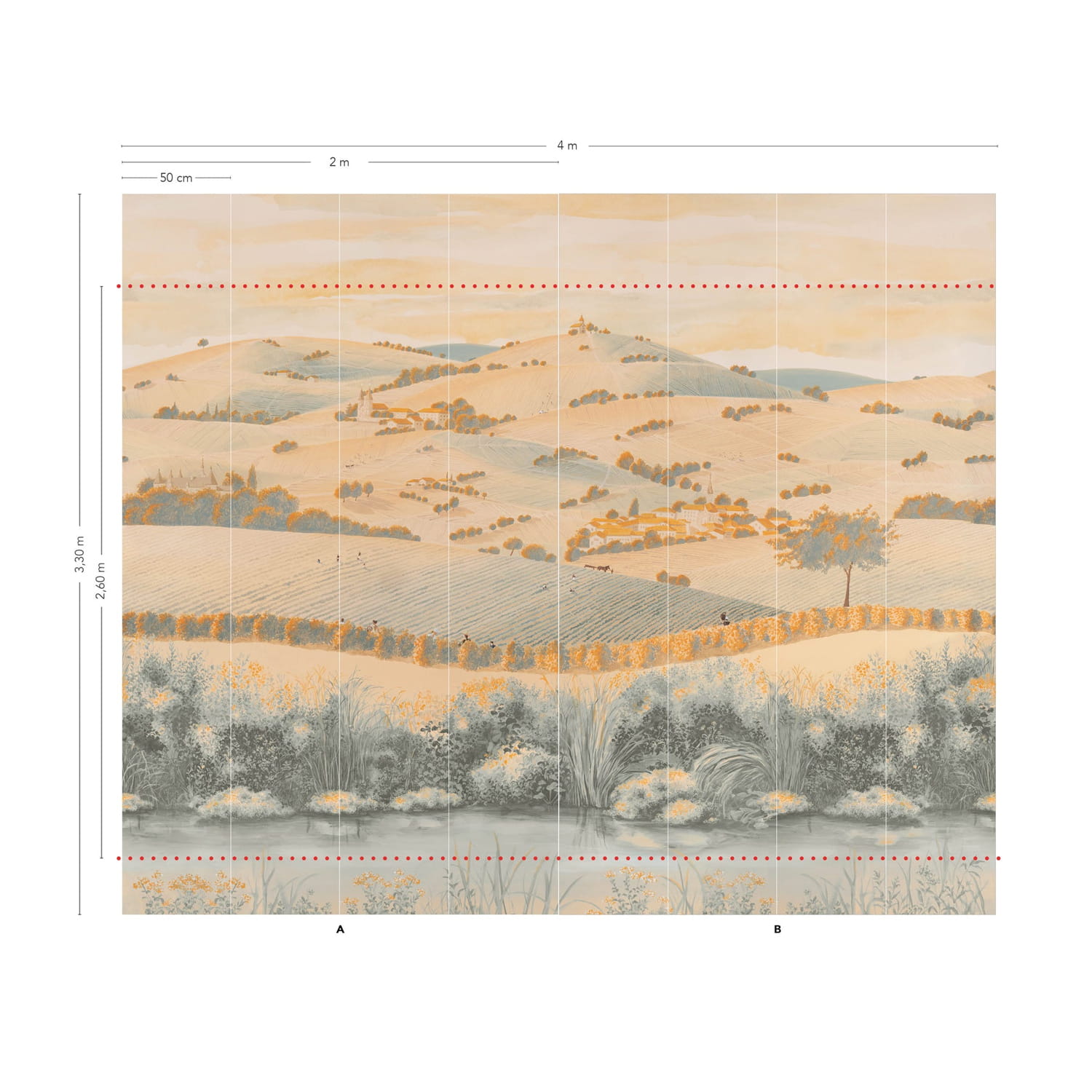 Wallpaper Vendanges - Original Panel B