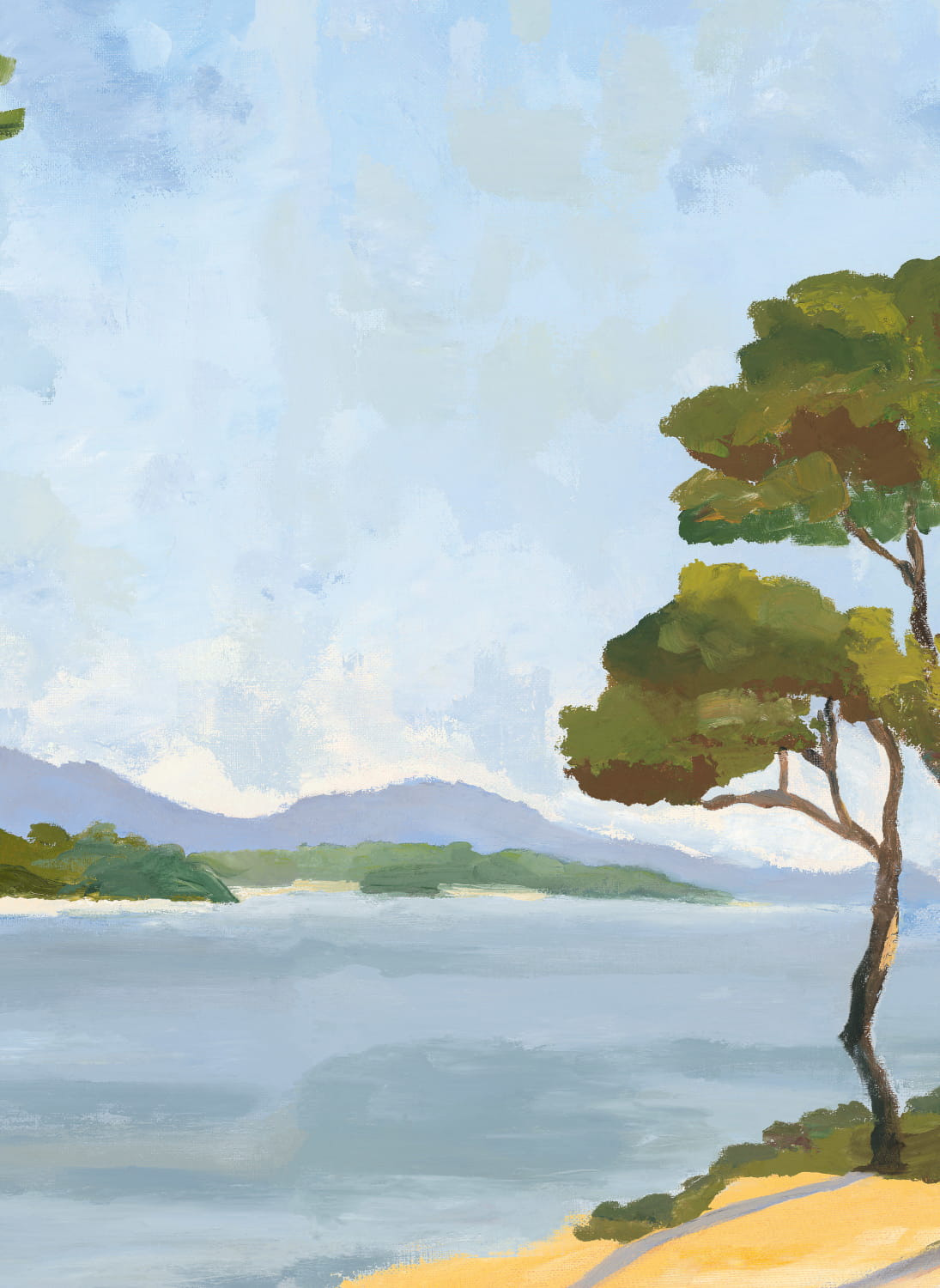 Wandbild Lérins - Panel E