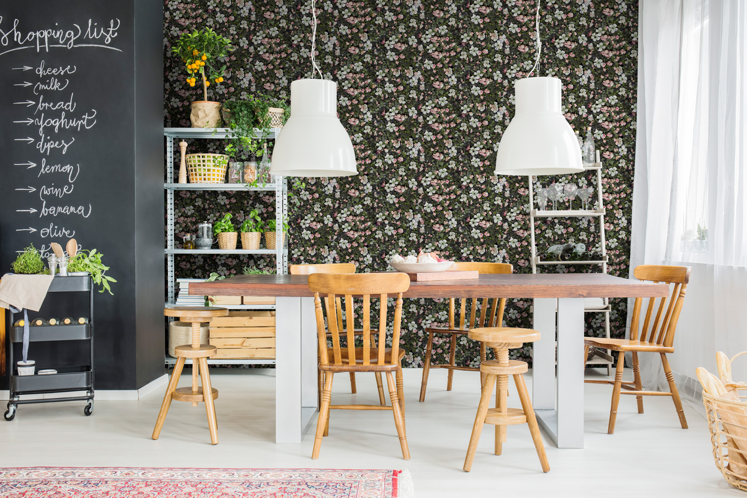 Tapete Floral Tapestry - Pink