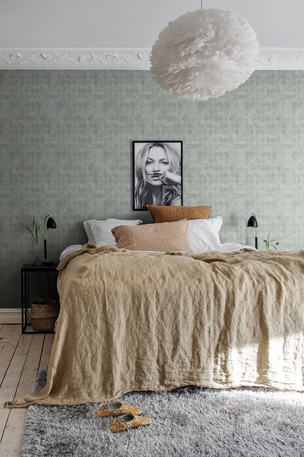 Tapete Small Painted Diamonds - Fancy Green