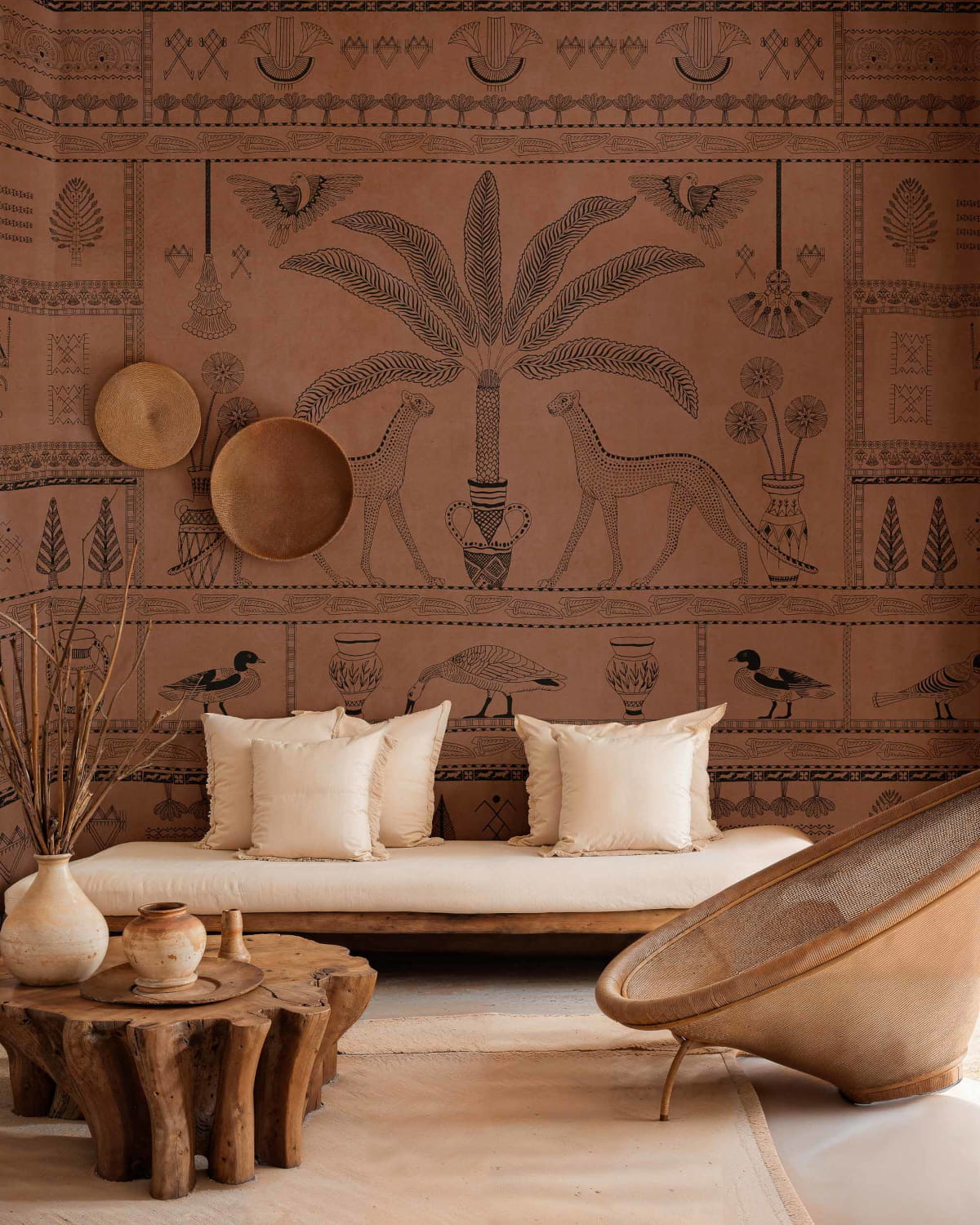 Wandbild Asni Valley Bamboo - Clay