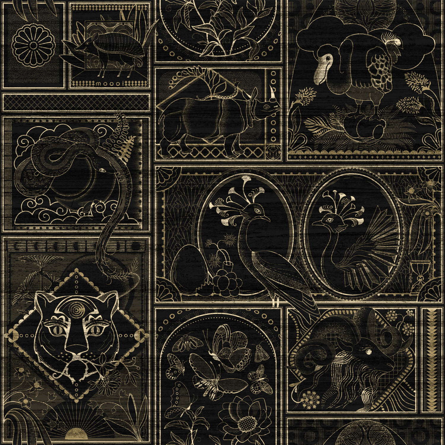 Tapete Golden Tiger - Ebony