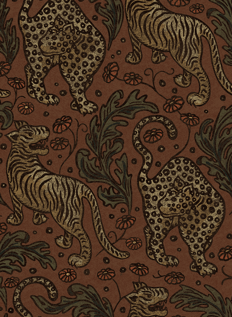 Tapete Year Of The Tiger - Velvet