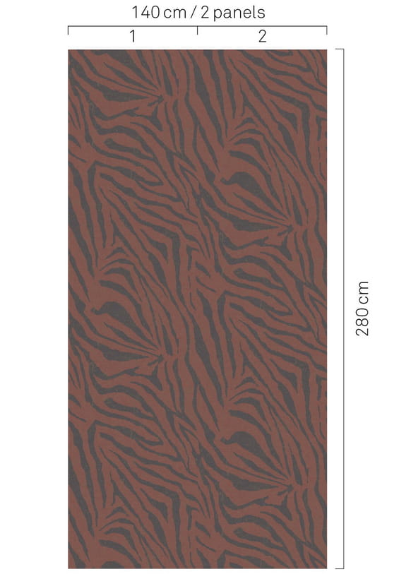 Wandbild Zebra - Rhubarb