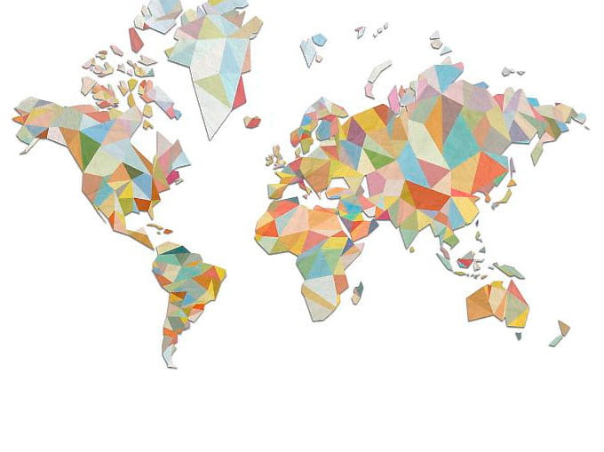 Wandbild Triangle Land