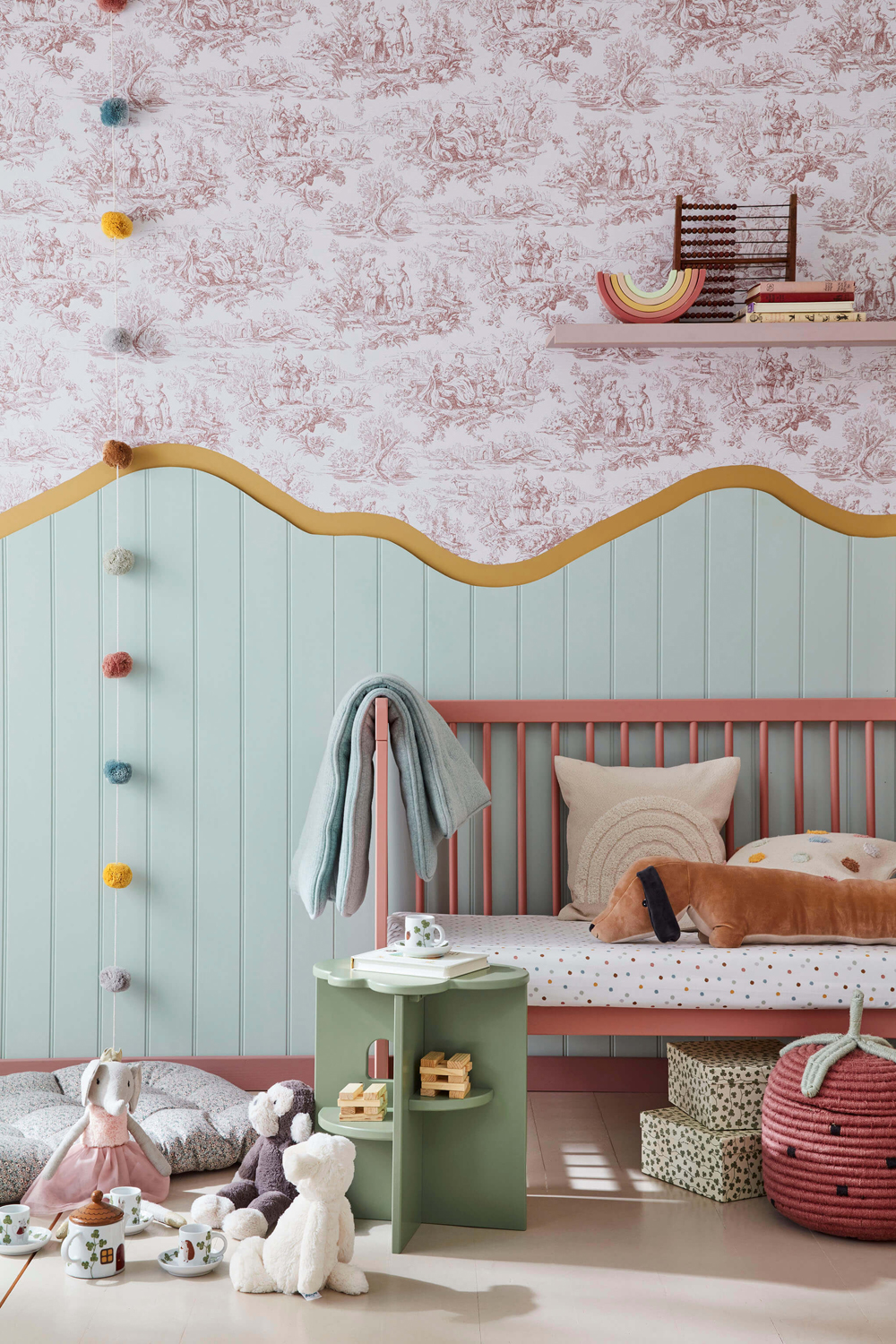 Little-Greene_Intelligent-Eggshell_Lovers_Toile_Blush_Light_Peachblossom_LGIE_LGISW_3_Bassoon_336_Aquamarine_Mid_284_01