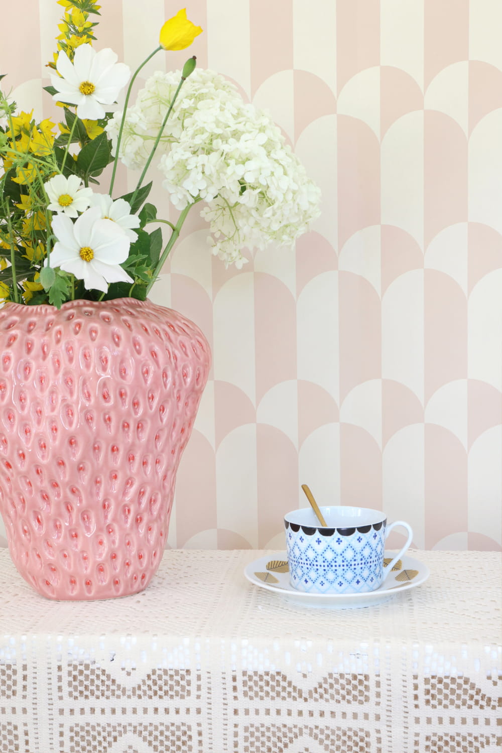 Tapete Whipped Cream - Blush Peach