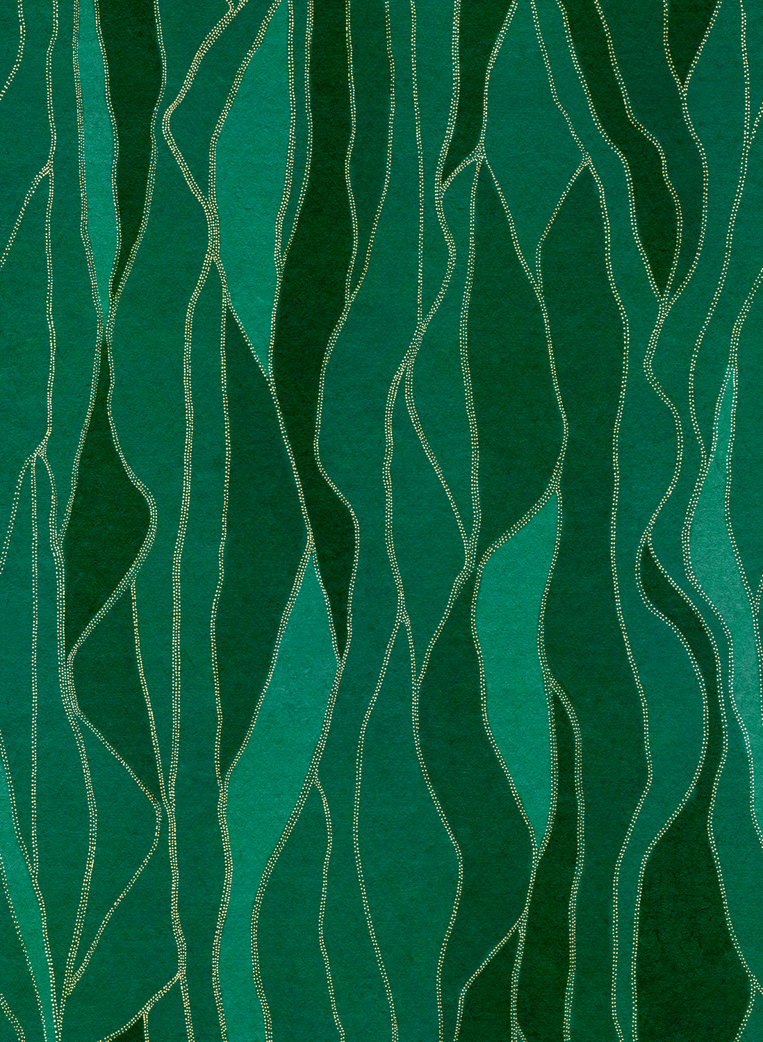 Tapete Collage - Emerald