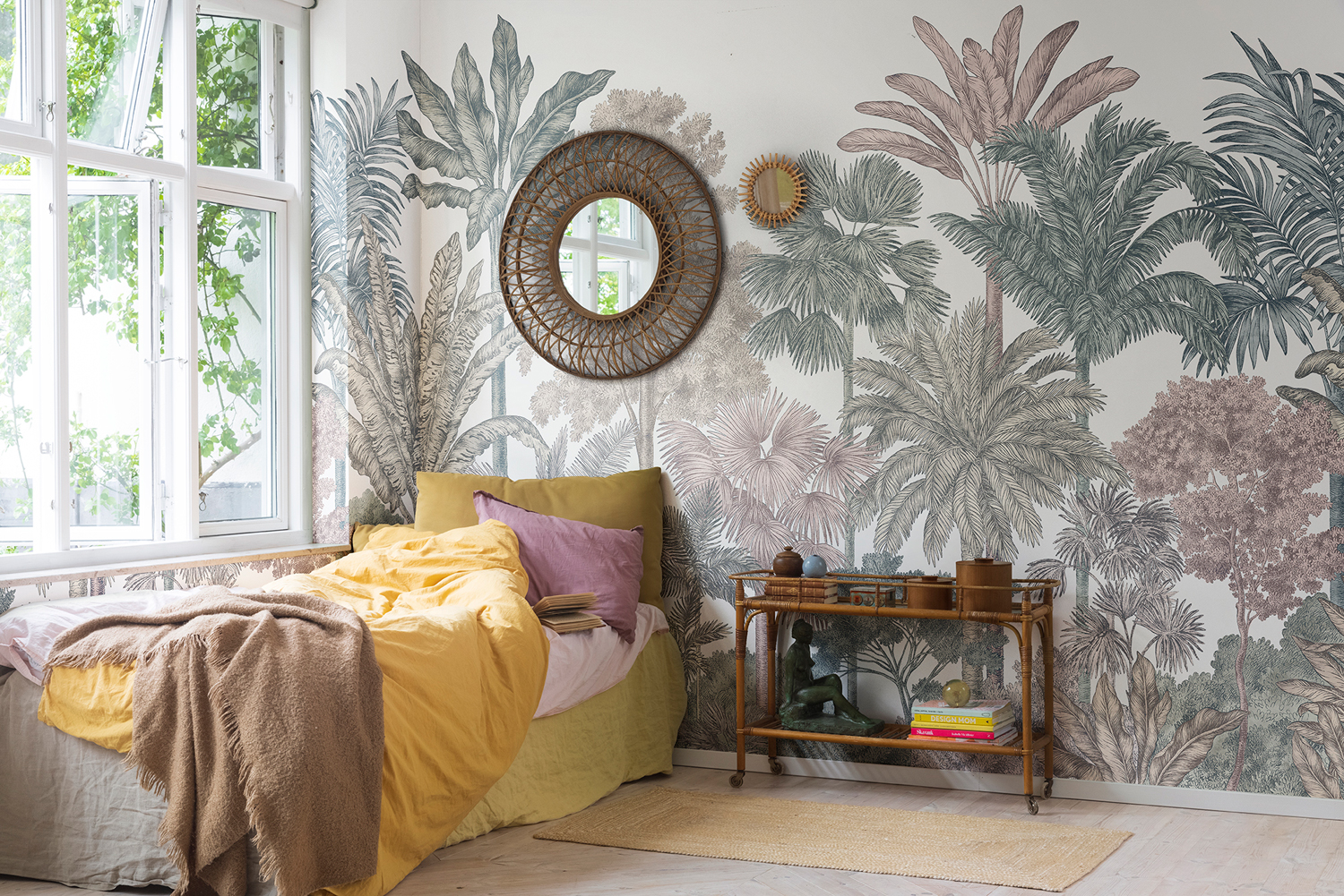 Wandbild Tropical Bellewood - Bubblegum