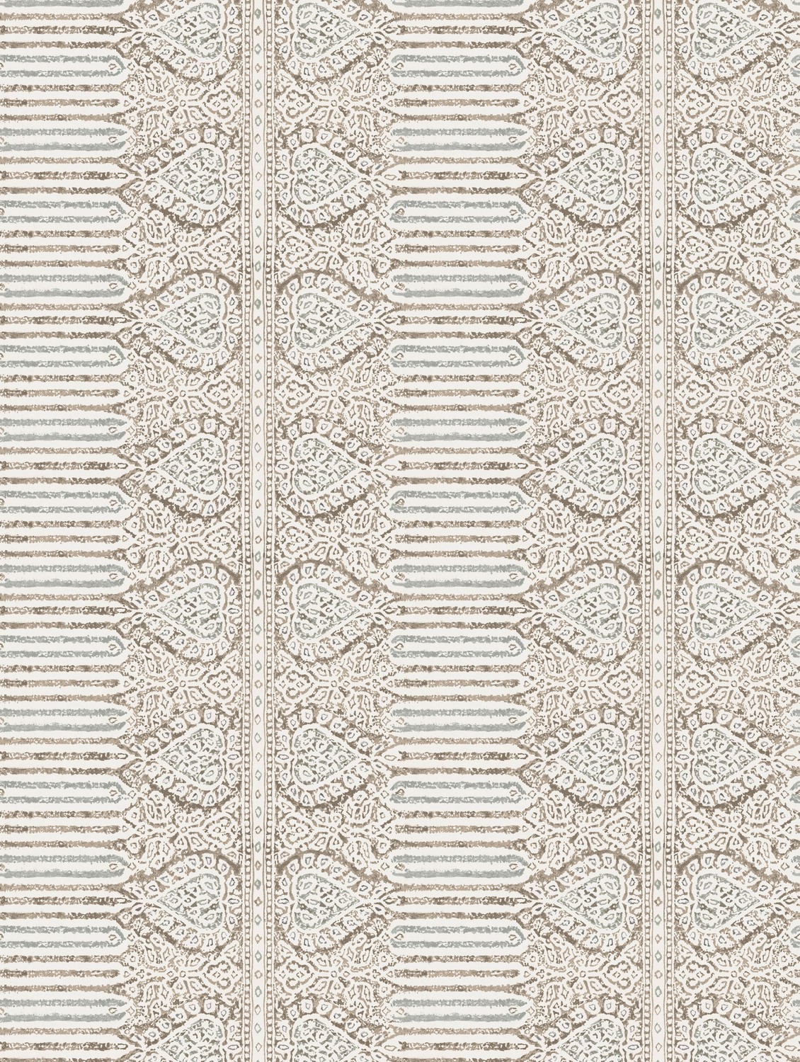 Carta da parati Nicolet - Beige/ Duck Egg