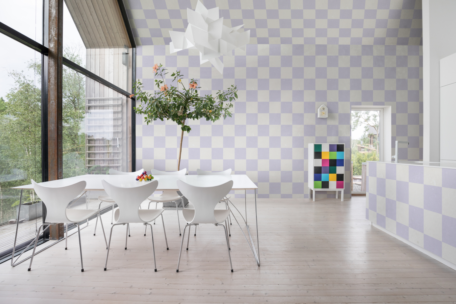 Wandbild Chess - Lilac