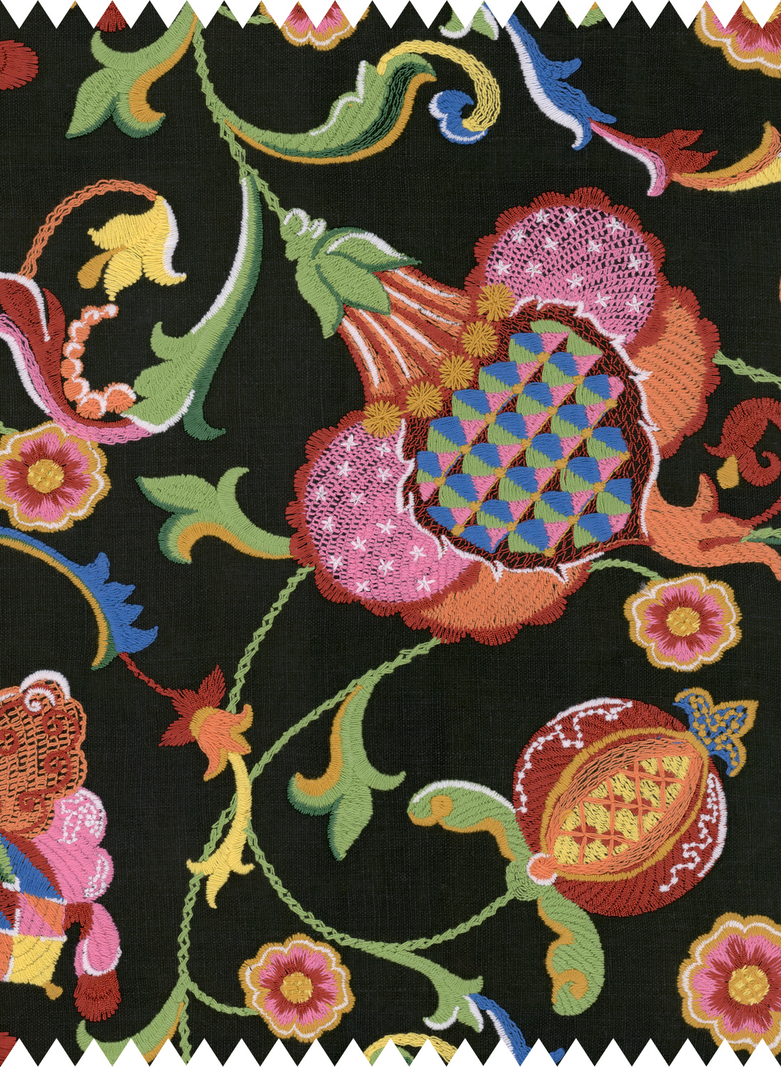 Fabric Al Fresco - Embroidered