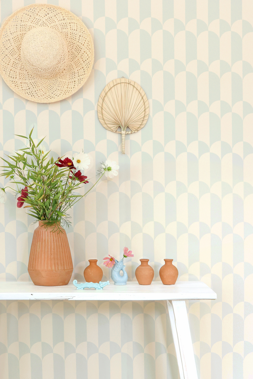 Tapete Whipped Cream - Seafoam Blue