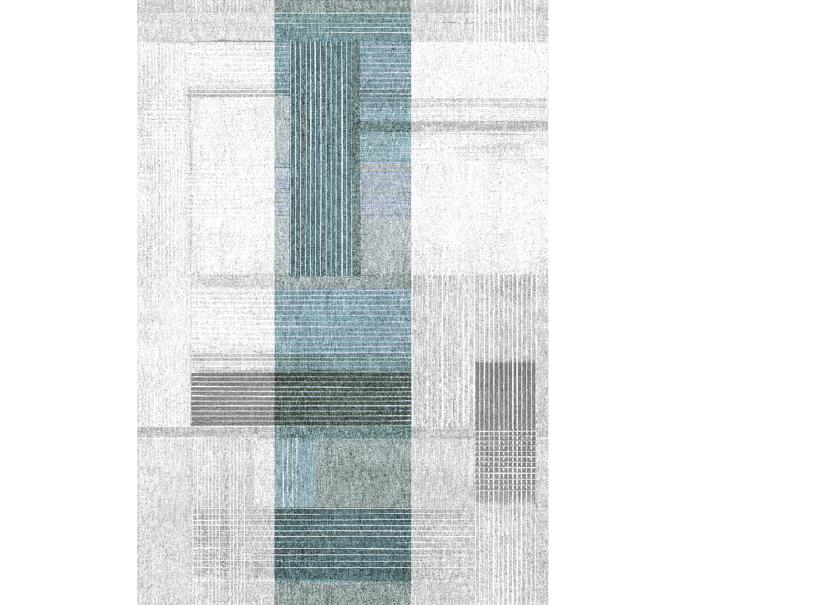 Wandbild Bonn - Light Blue Panel 2