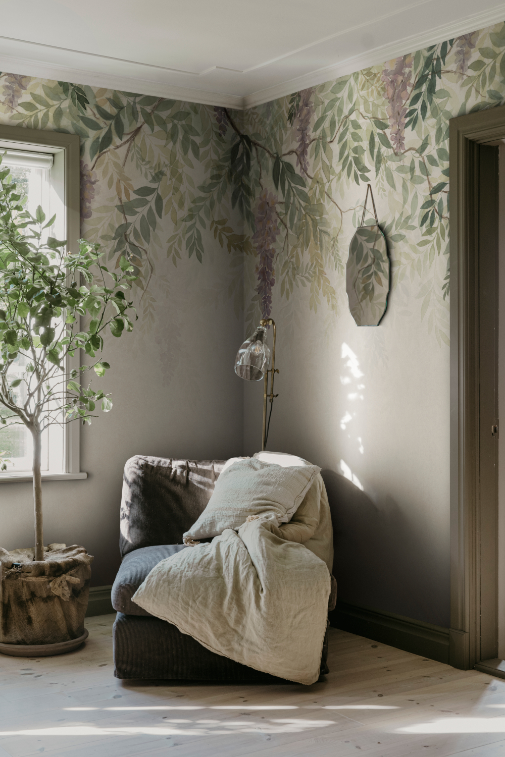 Wandbild Wisteria - green