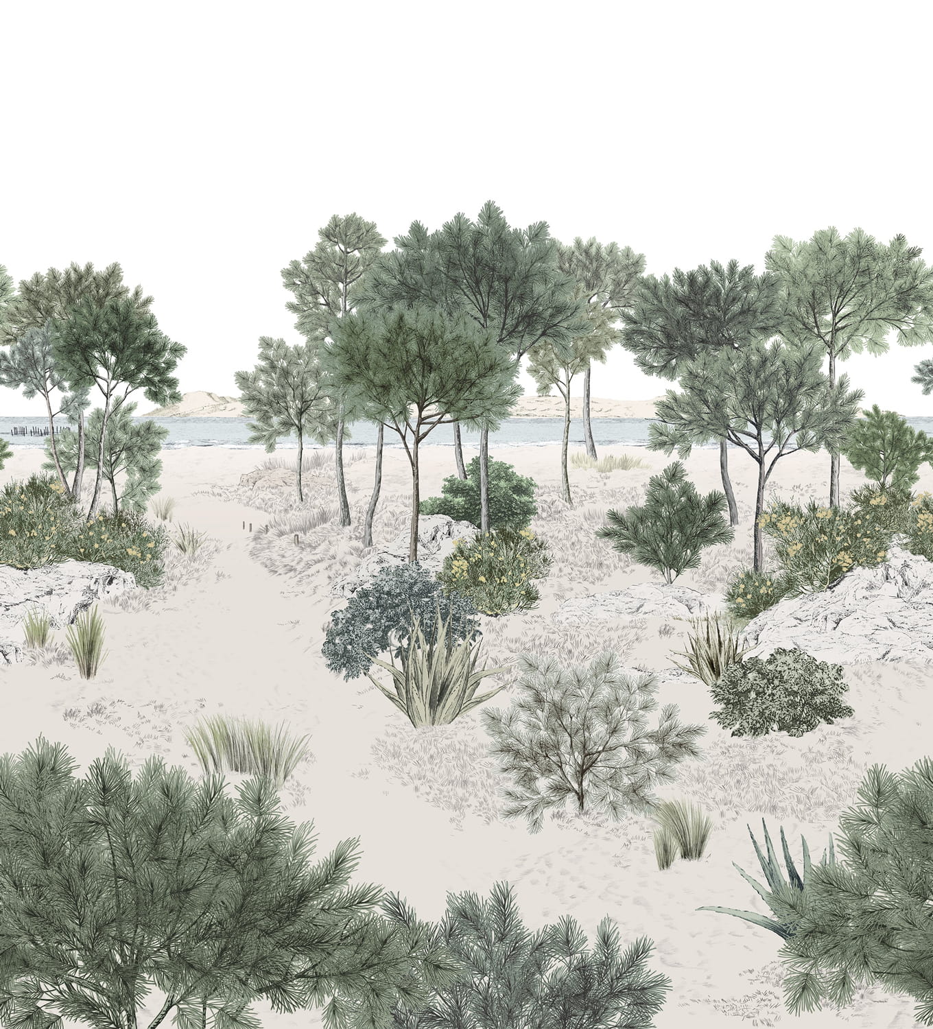 Wandbild Dune Naturel - Panel B