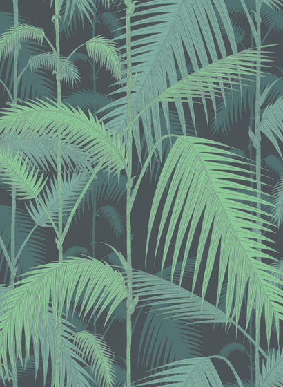 Tapete Palm Jungle - Green/ Black