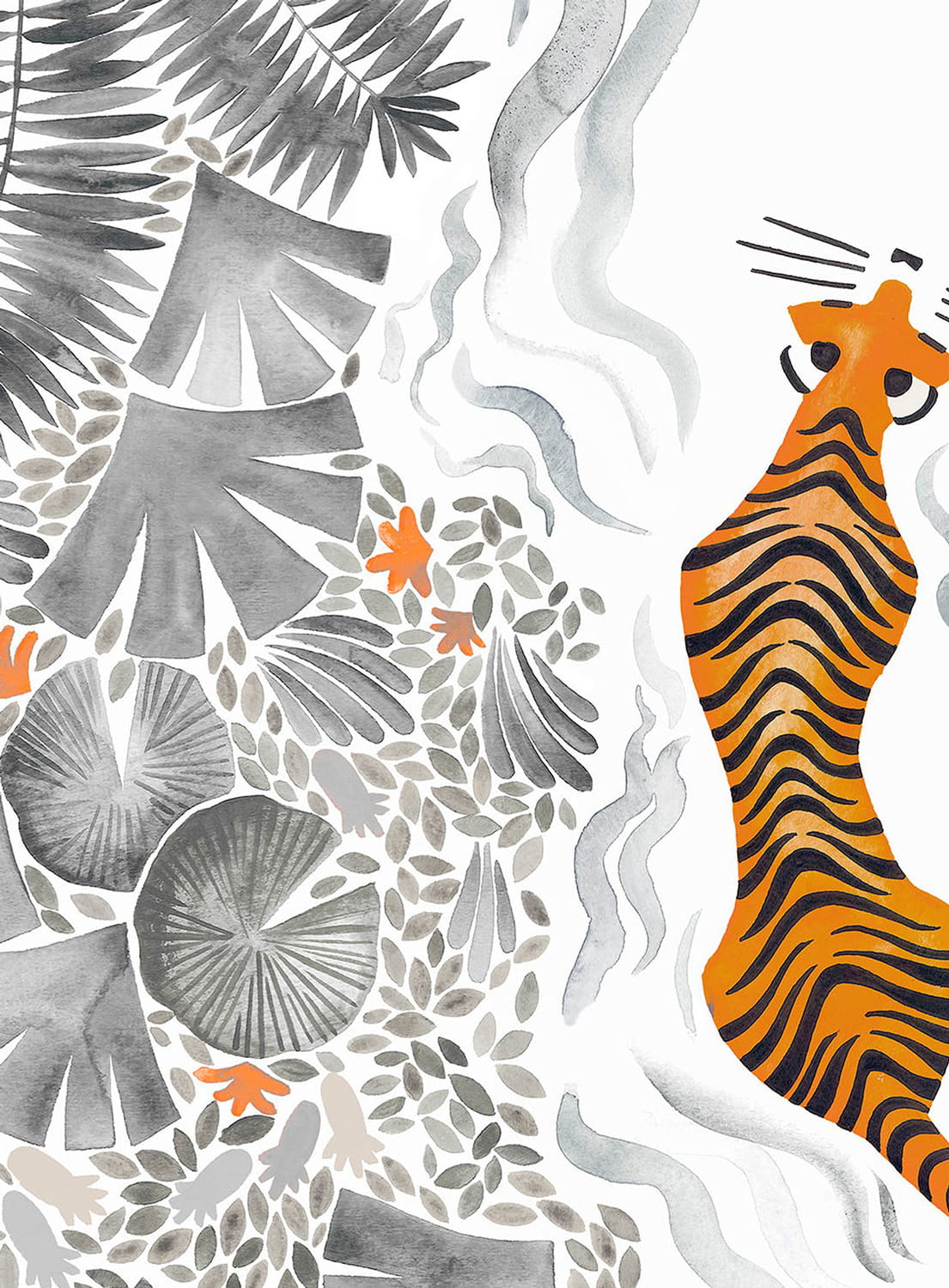Wandbild Tigres Gris - A 1/2/3