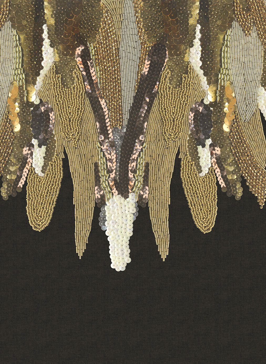 Wandbild Fancy Feather - Black