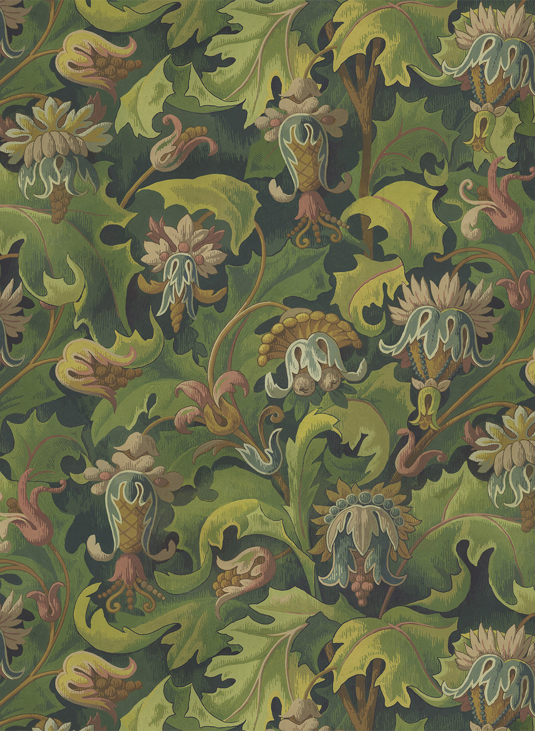 Tapete Vespertine - Verde