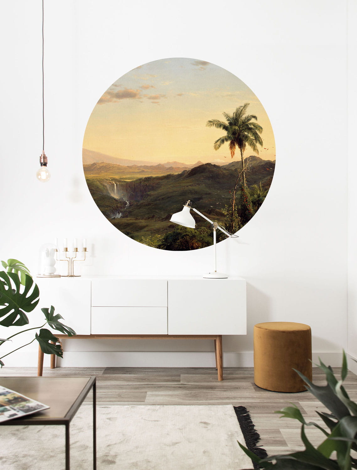 Wandbild Golden Age Landscapes 3 Circle - S - 1.425m