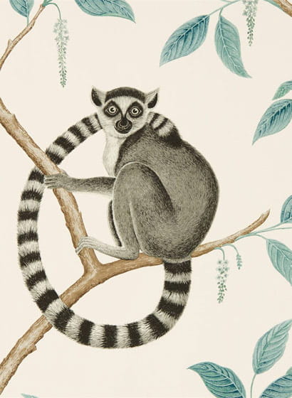 Tapete Ringtailed Lemur - Stone/ Eucalyptus