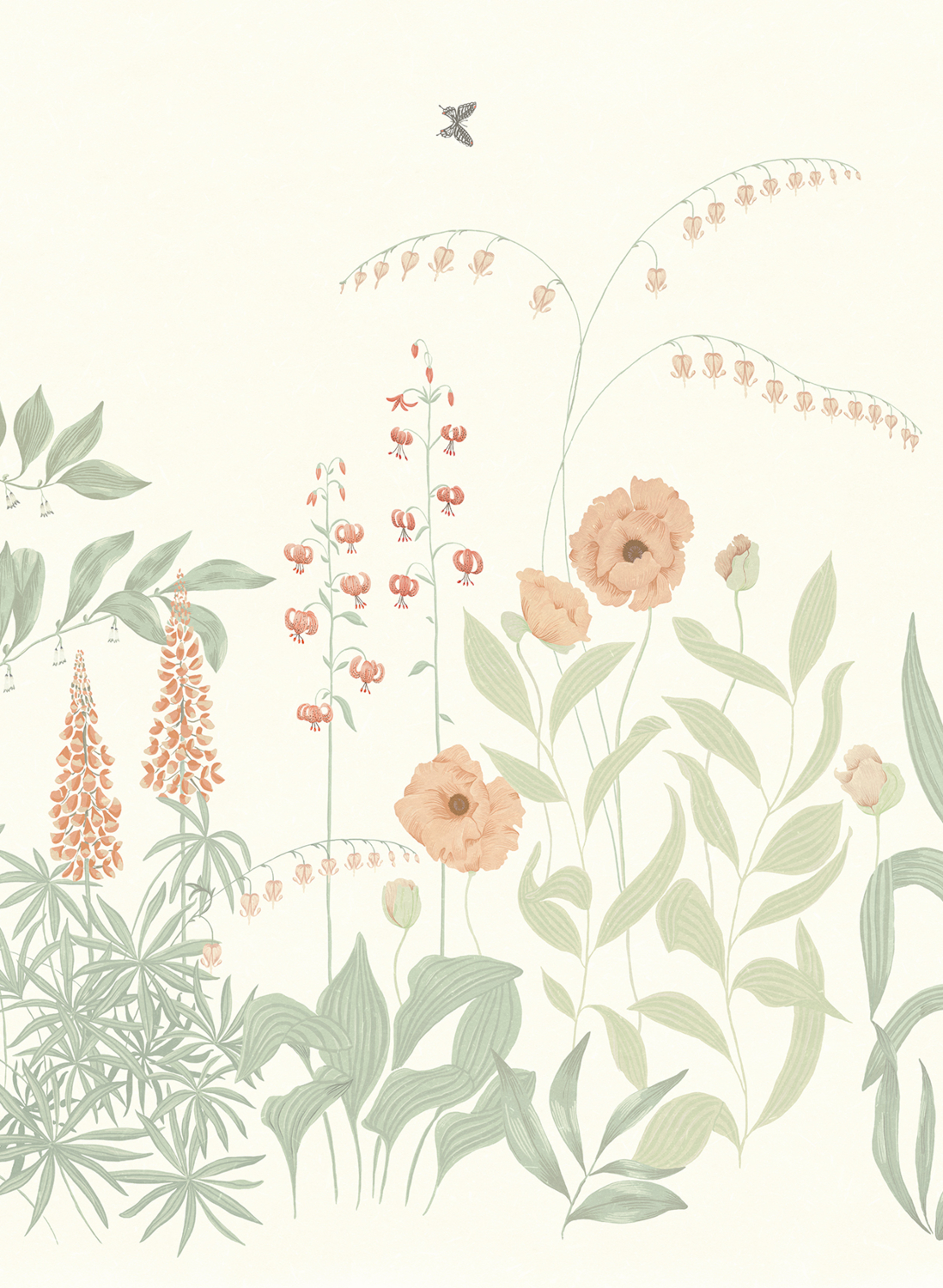 Wandbild Aino - Peach