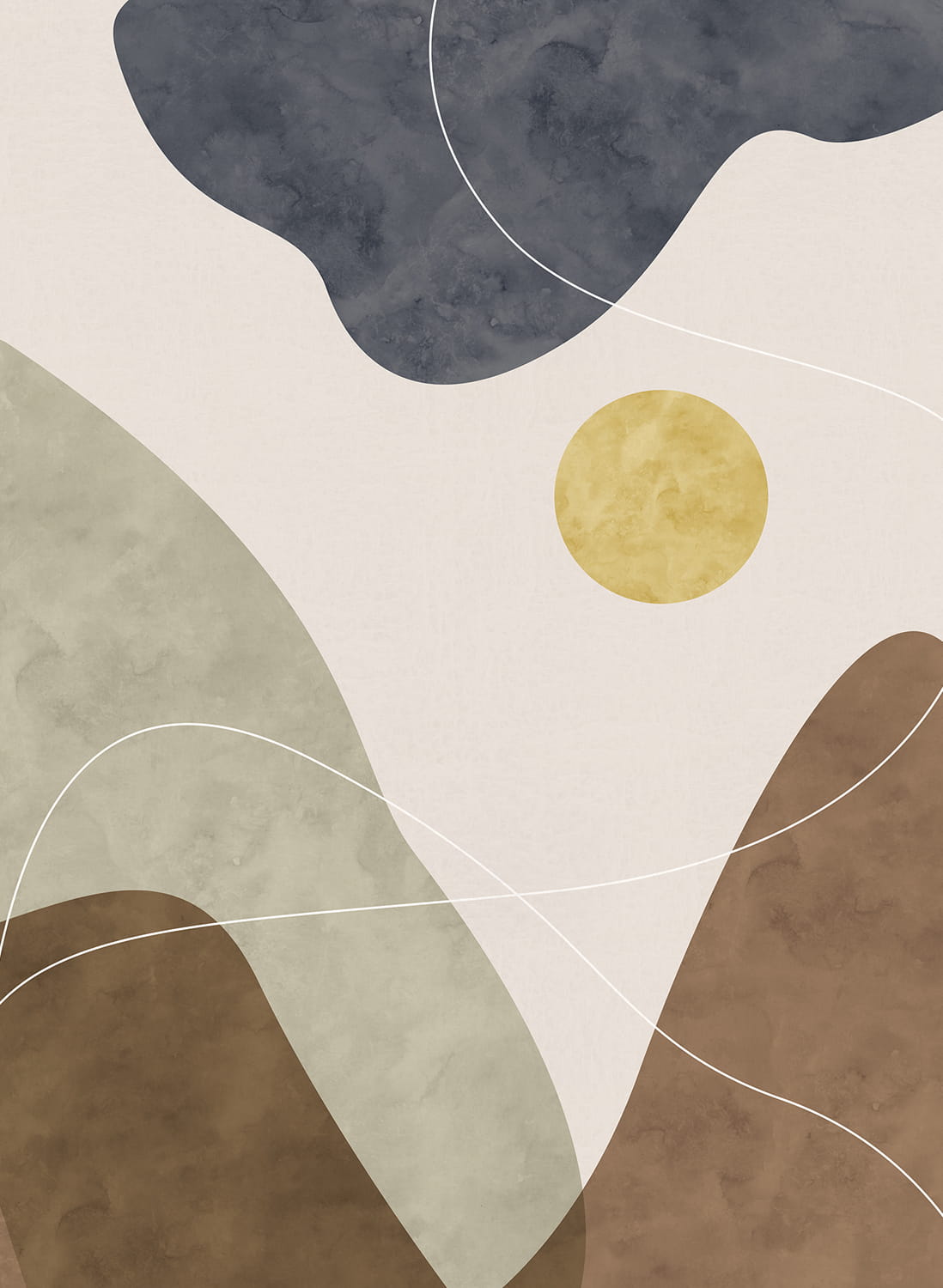 Wandbild Terrain - Earth