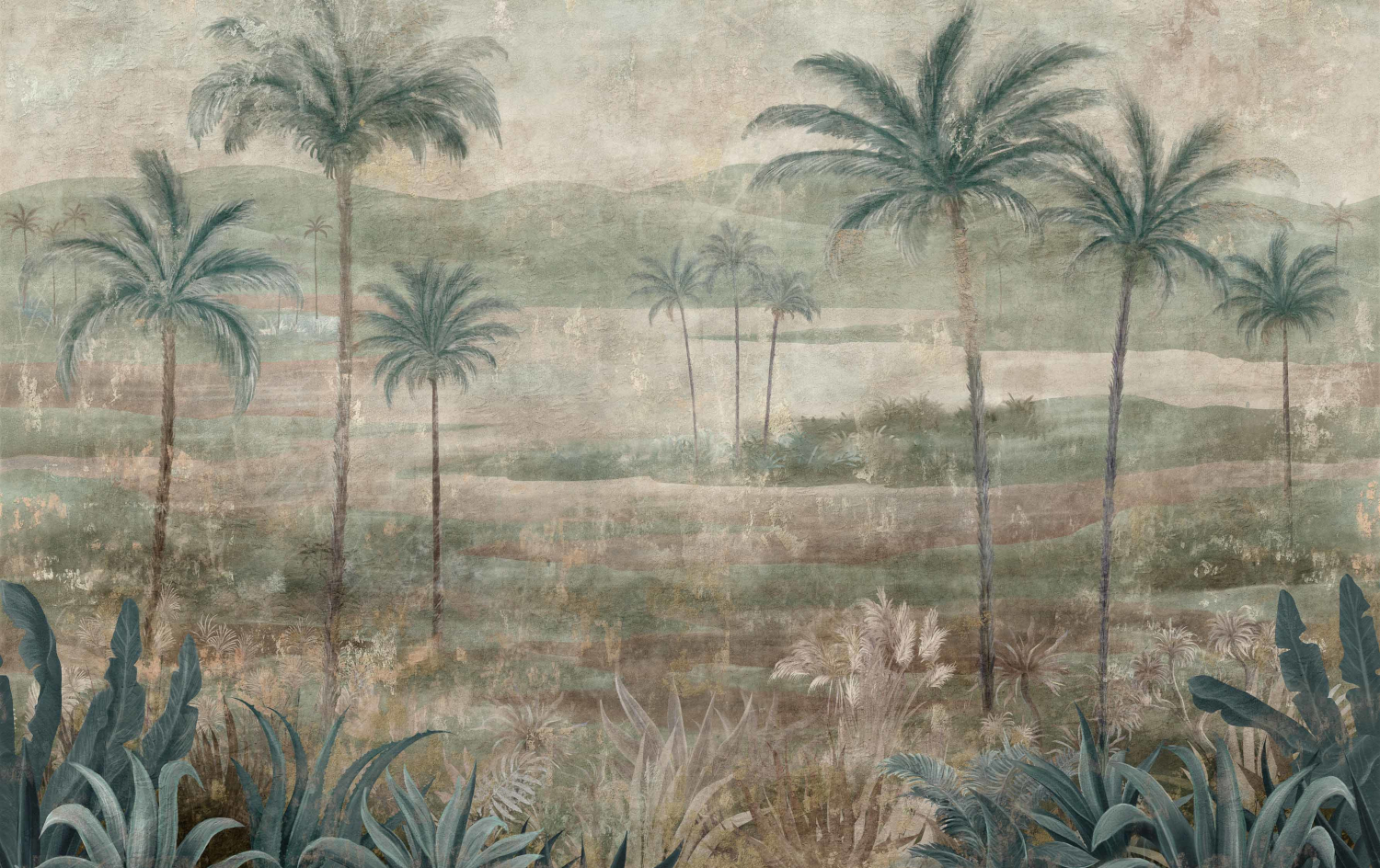 Wandbild Draa Palms - Sage