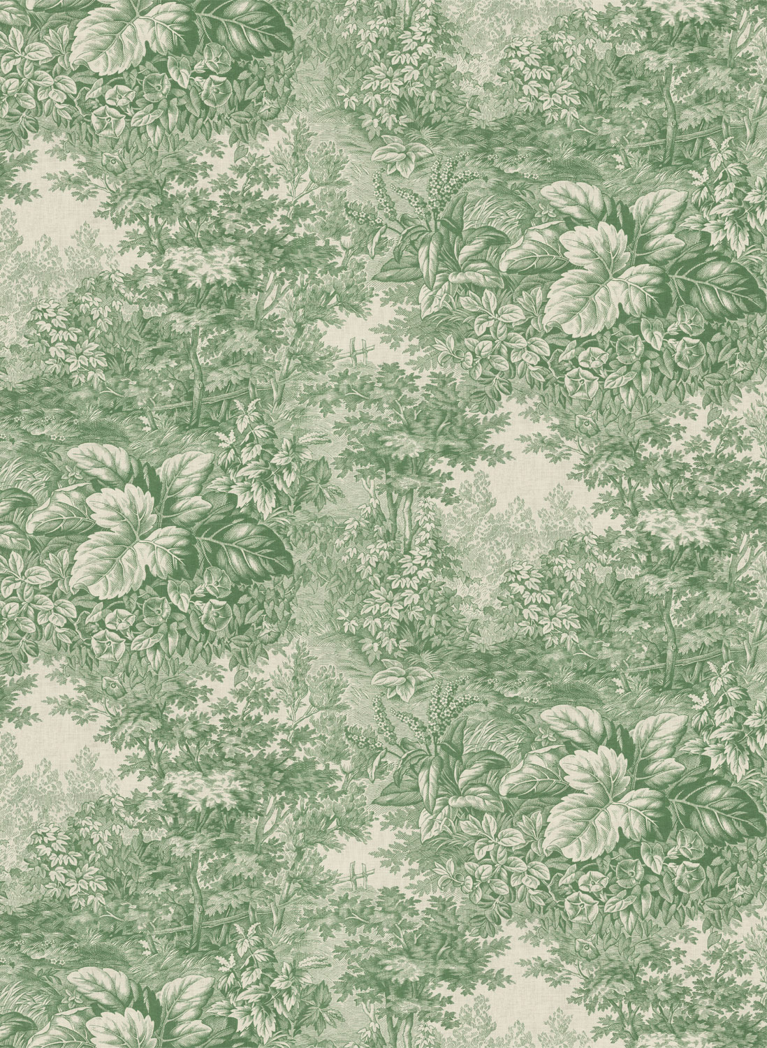 Wandbild Forest Toile - green