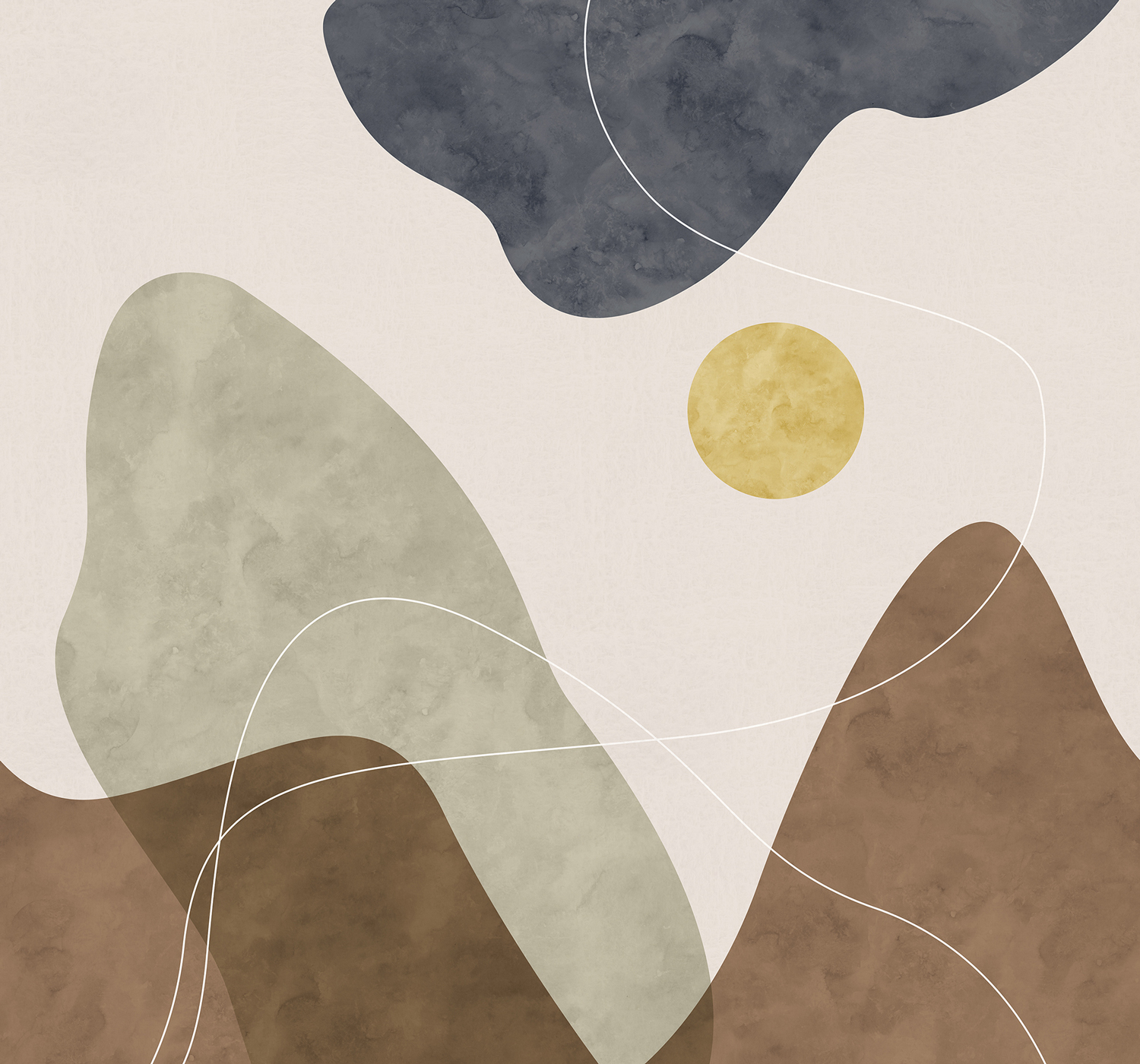 Wandbild Terrain - Earth