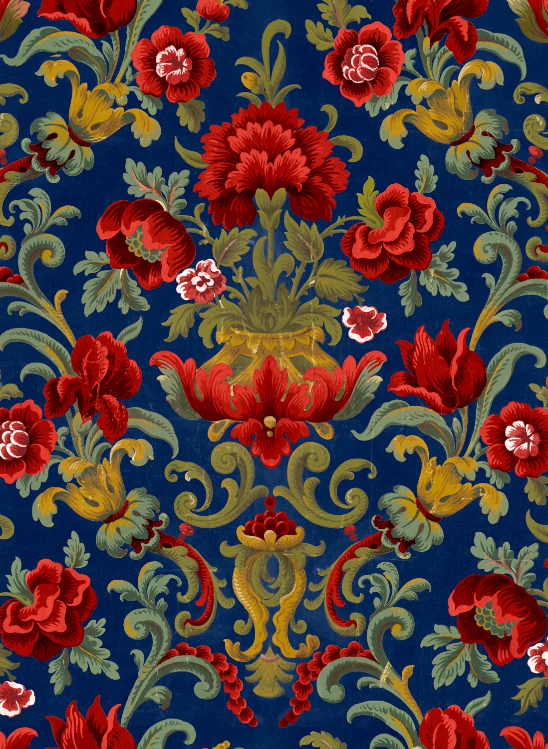 Tapete Aranjuez Damask - Vermilion