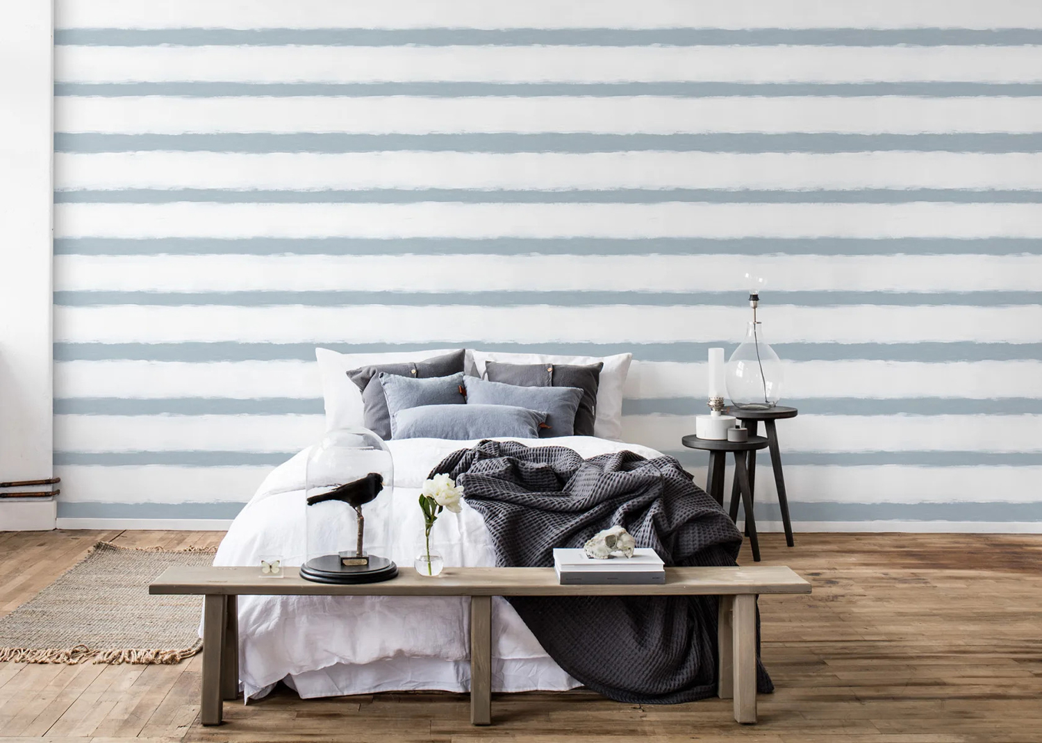 Wandbild Tidemark - Blue