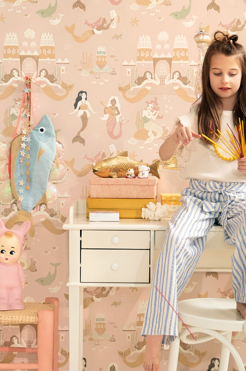 Tapete Mermaid Reef - Sweet Pink
