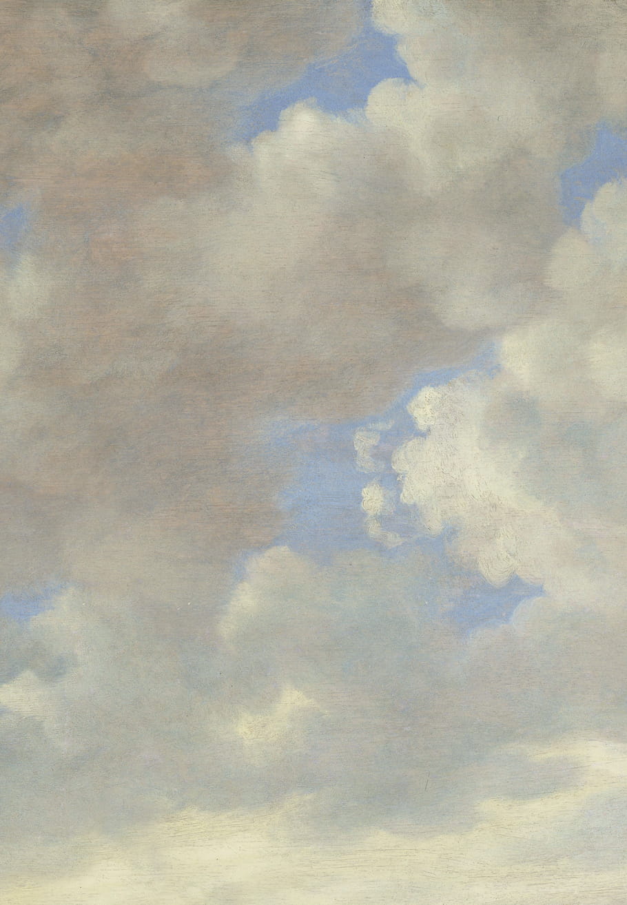 Wandbild Golden Age Clouds 4 - Multicolor - Breite 1.948m