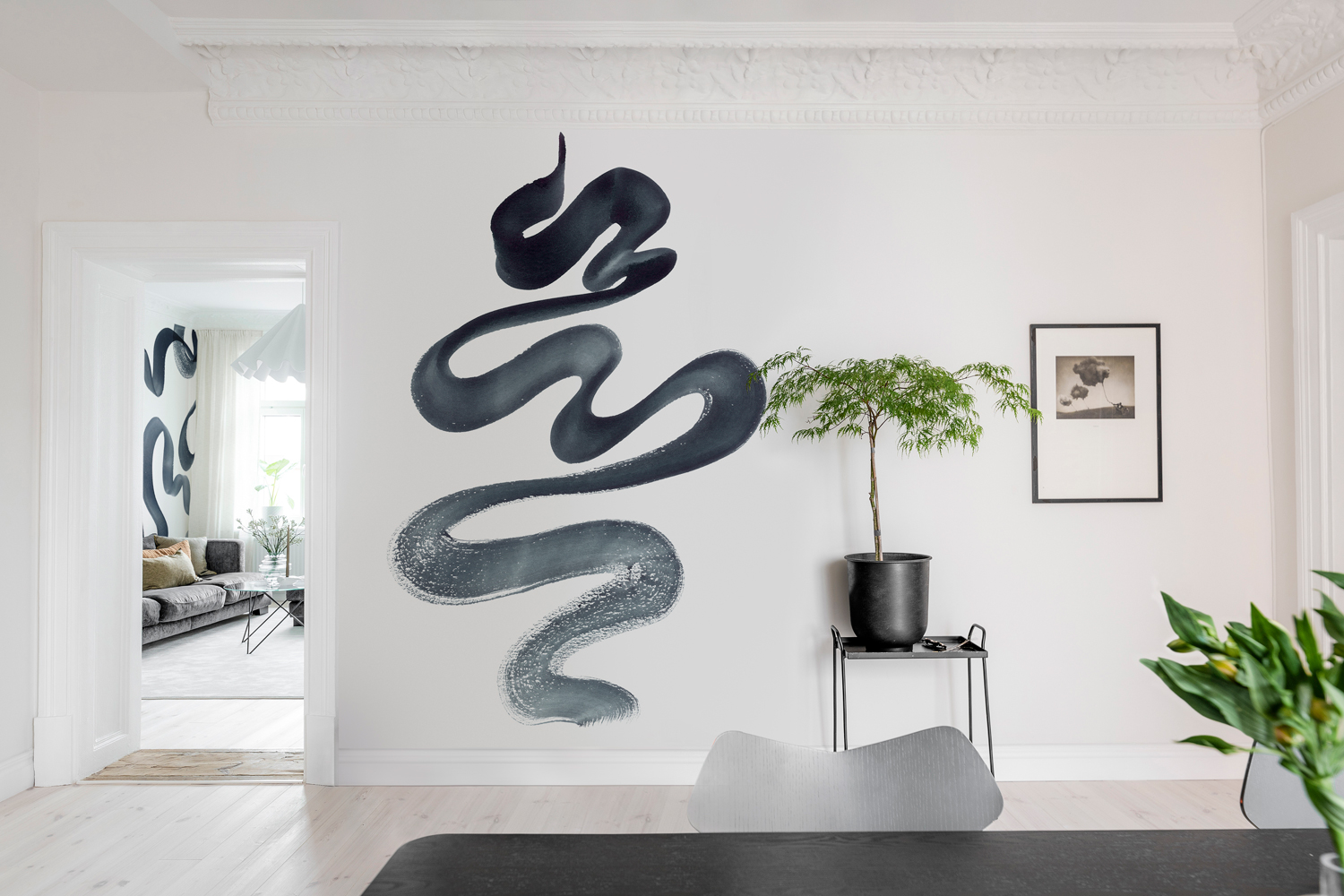 Wandbild Stroke - Ink
