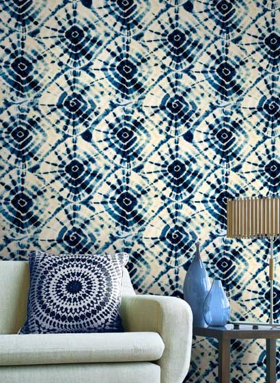 Tapete Shibori Swirls