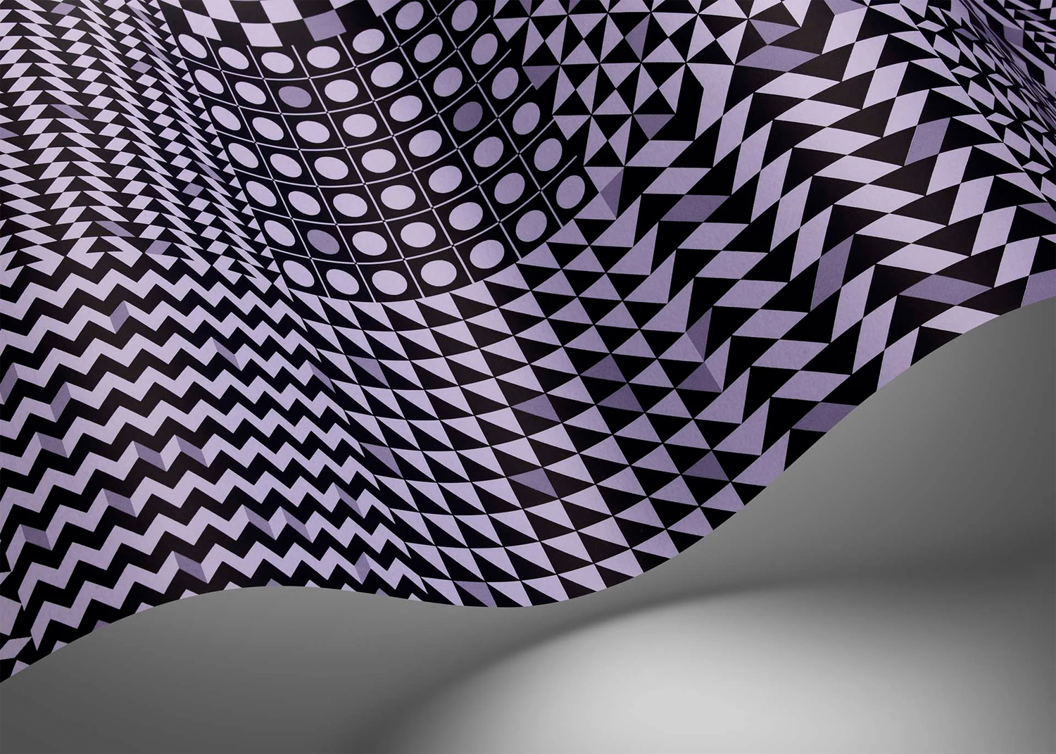 Tapete Geometrico - Magenta/ Ink