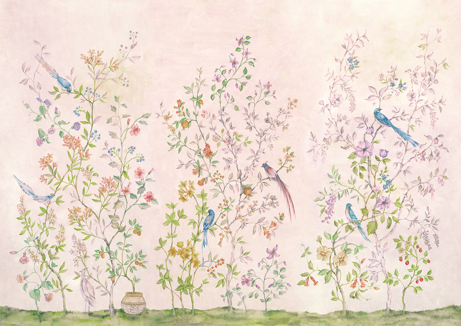 Wandbild Tea Garden - Pink