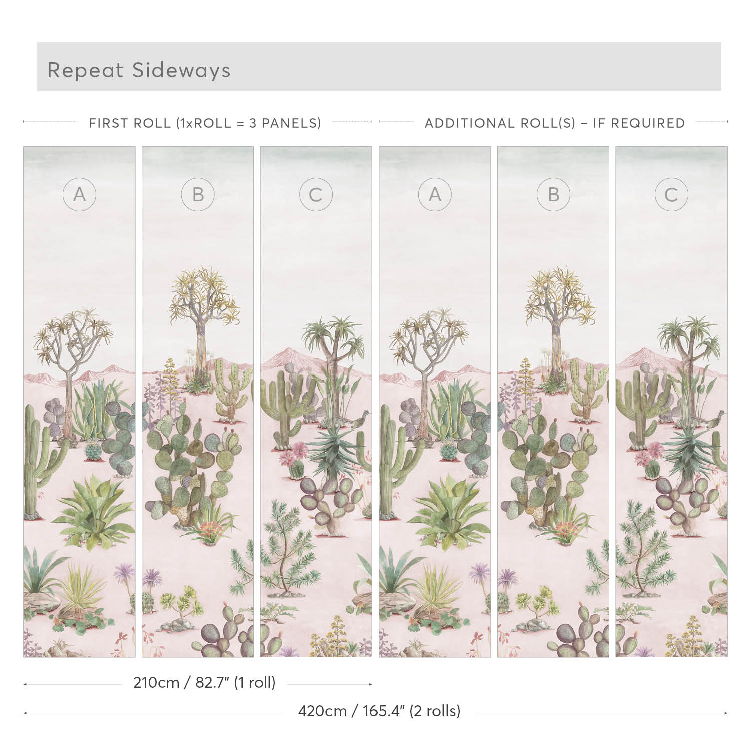 Wandbild Desert - Pink Sand