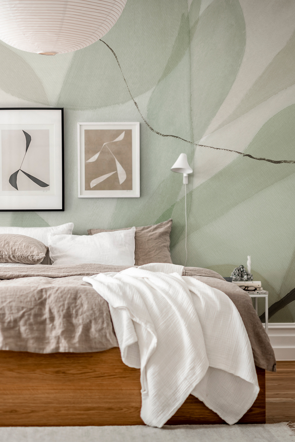 Wandbild Asana - green