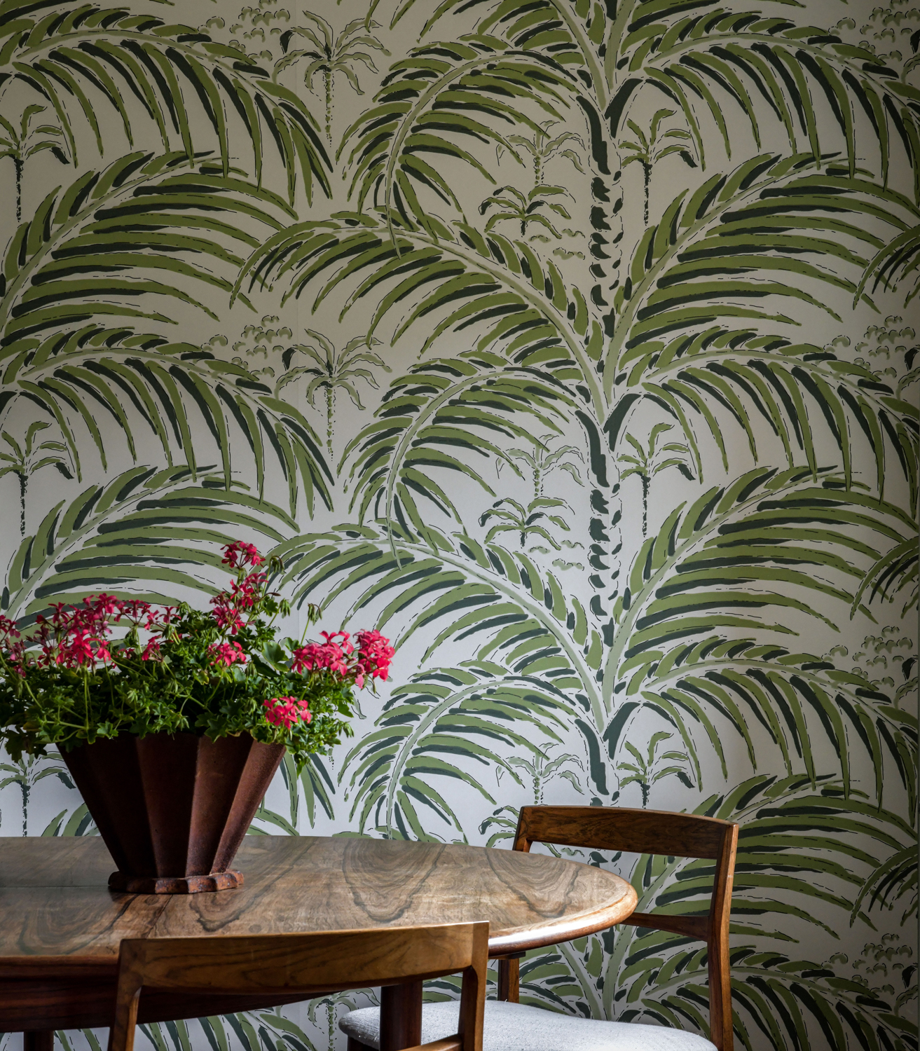 Tapete Palm House - Morning Green