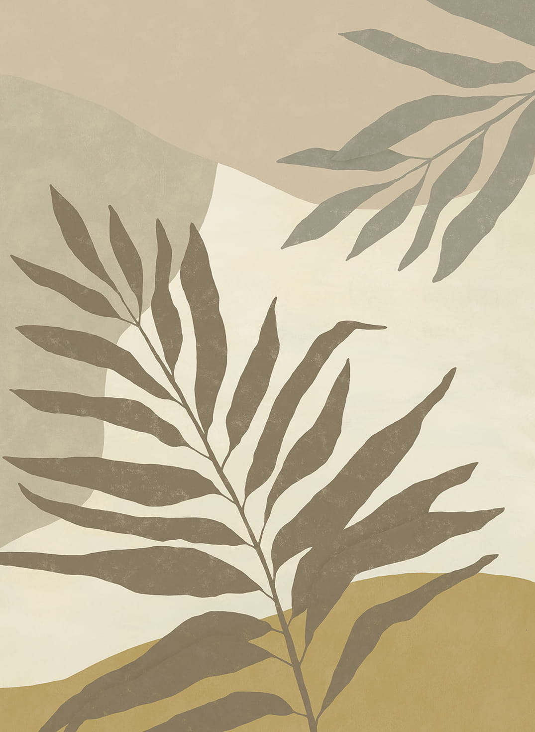Wandbild Silhouette Leaves - 318074