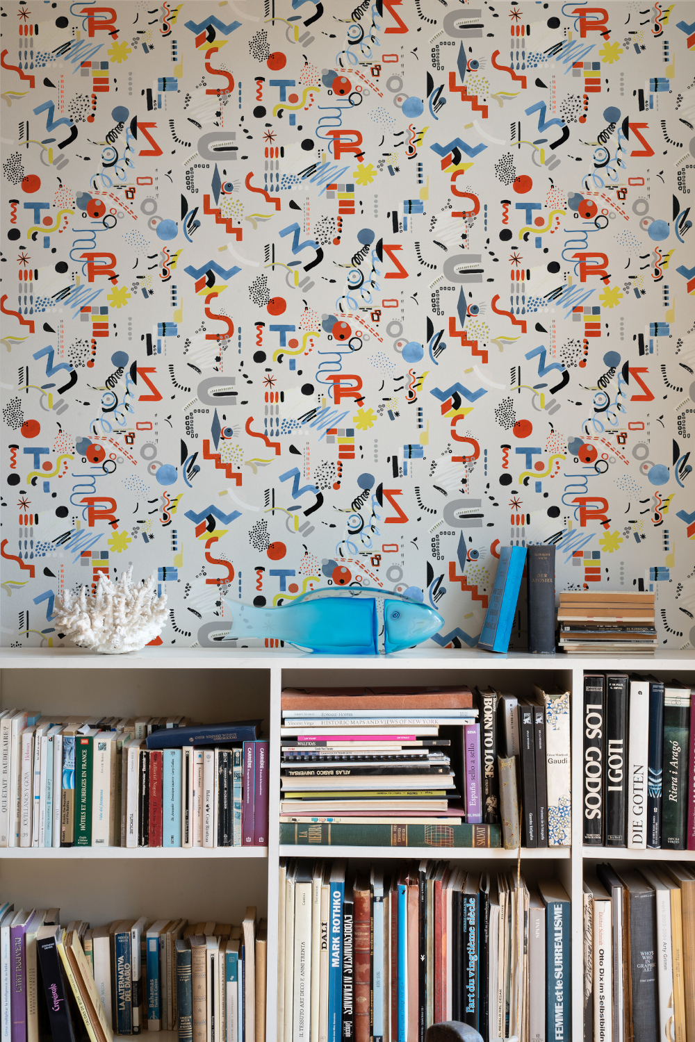 Tapete Funny Shapes - White