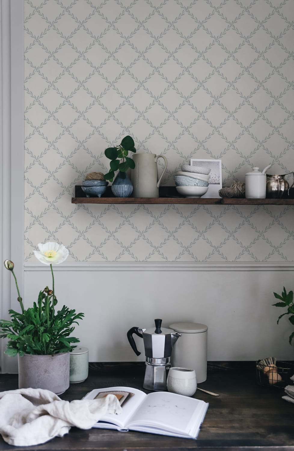 Tapete Trellis - Misty Blue