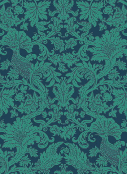 Tapete Balabina - Jade & Midnight Blue