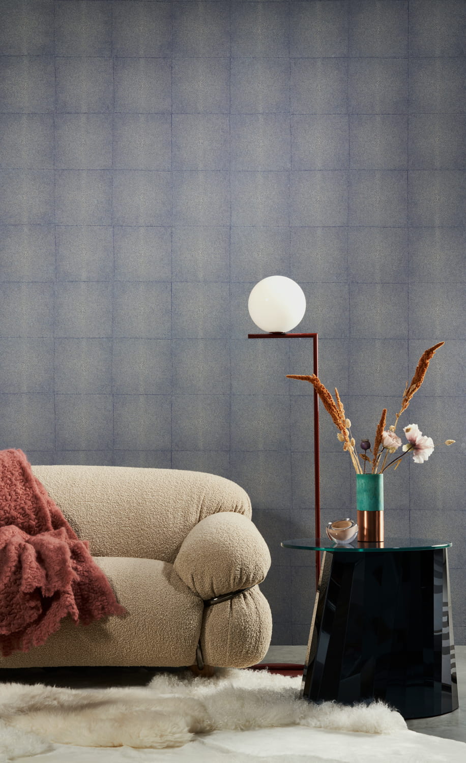 Tapete Shagreen - Monaco Blue