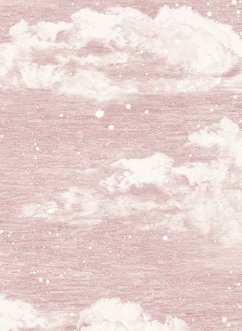 Tapete Clouds - Pink